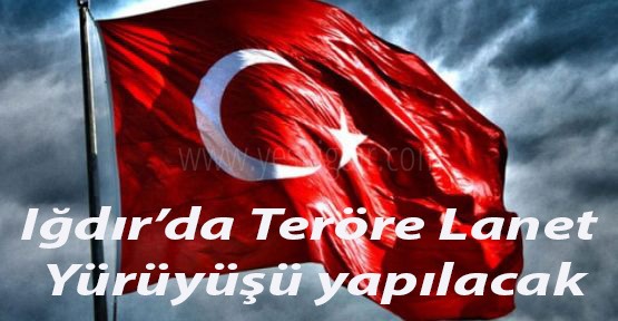 Teröre Lanet Yürüyüşü