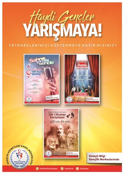 HAYDİ GENÇLER YARIŞMAYA YETENEKLERİNİ GÖSTERMEYE HAZIR MISIN