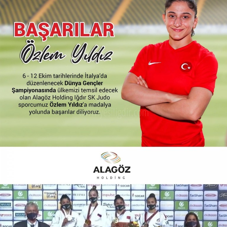 ALAGÖZ HOLDİNG SPORCUSU ÖZLEM YILDIZ DÜNYA ÜÇÜNCÜSÜ