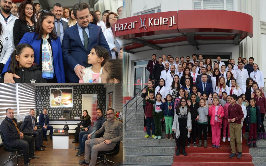 VALİ ÜNLÜ HAZAR KOLEJİNİ ZİYARET EDEREK ÖĞRETMENLERLE BİR ARAYA GELDİ