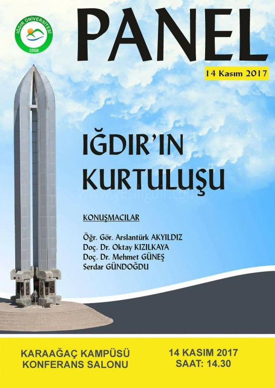 Iğdır'ın düşman işgalinden kurtuluşunun 97 yılı Dolaysıyla Panel Düzenlenecek