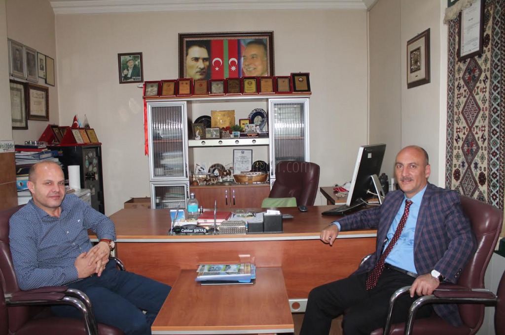 İL MİLLİ EĞİTİM MÜDÜRÜNDEN GAZETEMİZE VEDA ZİYARETİ