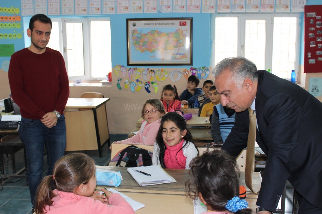 MİLLİ EĞİTİM MÜDÜRÜ KUZUGÜDEN KÖYÜ İLKOKULUNU ZİYARET ETTİ