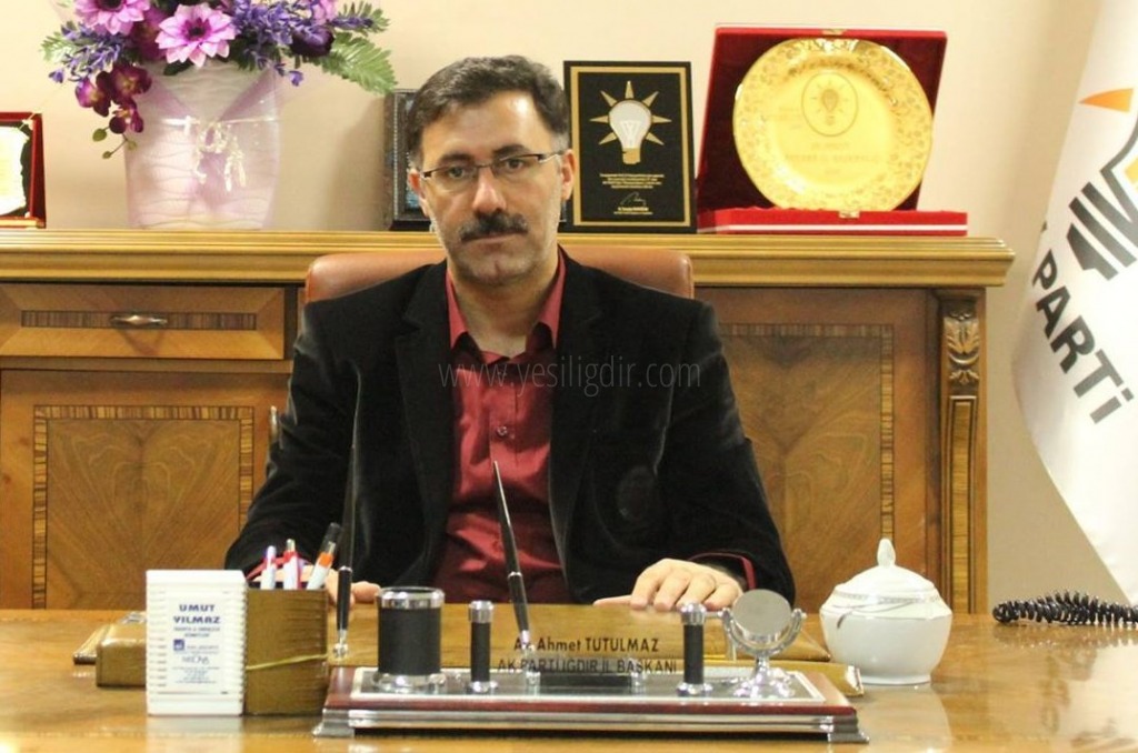 Ak Parti İl Başkanı Ahmet Tutulmaz Tekrar İl Başkanı Oldu
