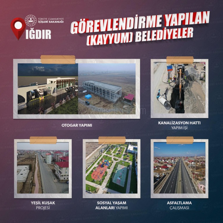 GÖREVLENDİRME İLE YÖNETİLEN IĞDIR BELEDİYESİNDEN ASRIN YATIRIMI