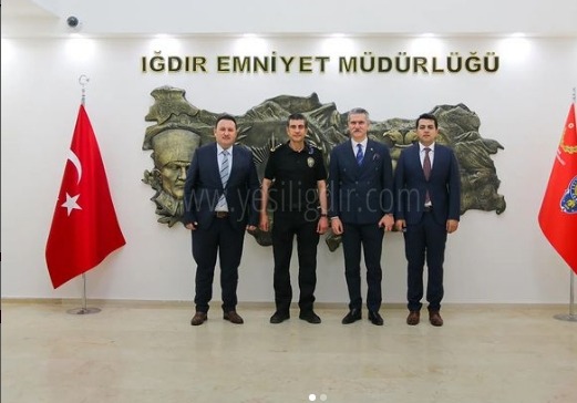 Ağrı Cumhuriyet Başsavcısından Emniyet Müdürüne ziyaret