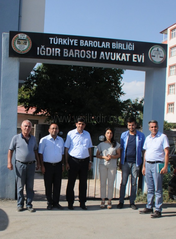 Rektör Prof Dr Alma Iğdır Barosu Başkanı Avukat Özgür Kurban Gülü Ziyaret Etti