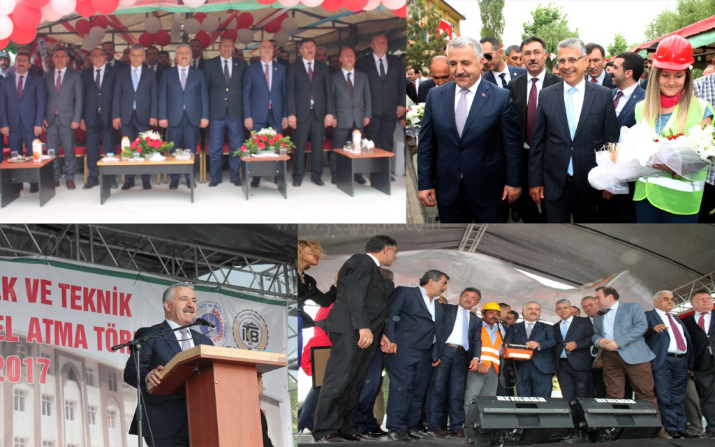 Bakan Arslan Temel Atma Törenine Katıldı