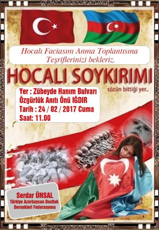 CUMA GÜNÜ HOCALI ŞEHİTLERİ ANILACAK