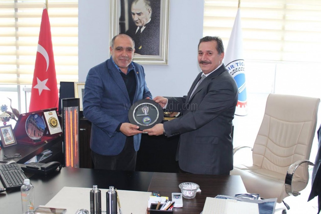 IĞDIR İL EMNİYET MÜDÜRÜ ORHAN ÇEVİK'TEN TİCARET ODASINA İADEYİ ZİYARET