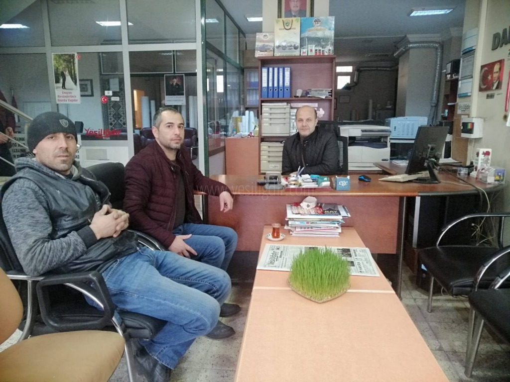 Topçular Mahalle Muhtar Adayı Evren Aydın Gazetemizi Ziyaret Etti