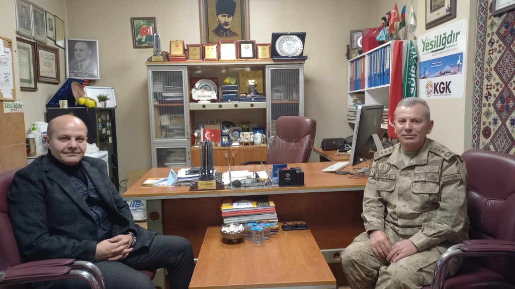 JANDARMA ALAY KOMUTANI NEJDET KARACADAN NEZAKET ZİYARETİ