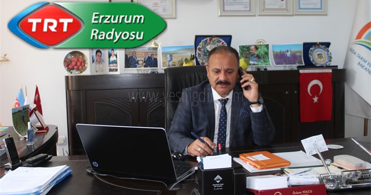 İL MÜDÜRÜ ÖZKAN YOLCU TRT ERZURUM RADYOSUNDA IĞDIR BALINI TANITTI