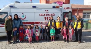 Karakoyunlu anaokulu öğrencileri sağlık çalışanları ile buluştu