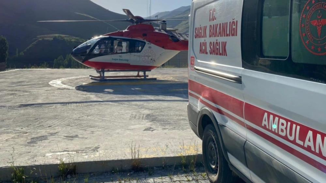 18 yaşındaki genç için helikopter havalandı