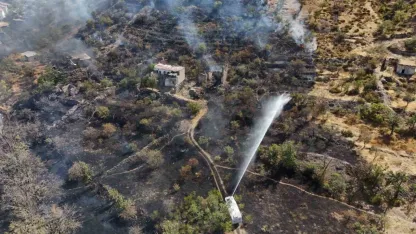 Ormanı yakan şahıs göz altına alındı