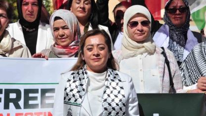 Kars’ta AK Parti Kadın Kolları’ndan "Gazze için sessiz çığlık"