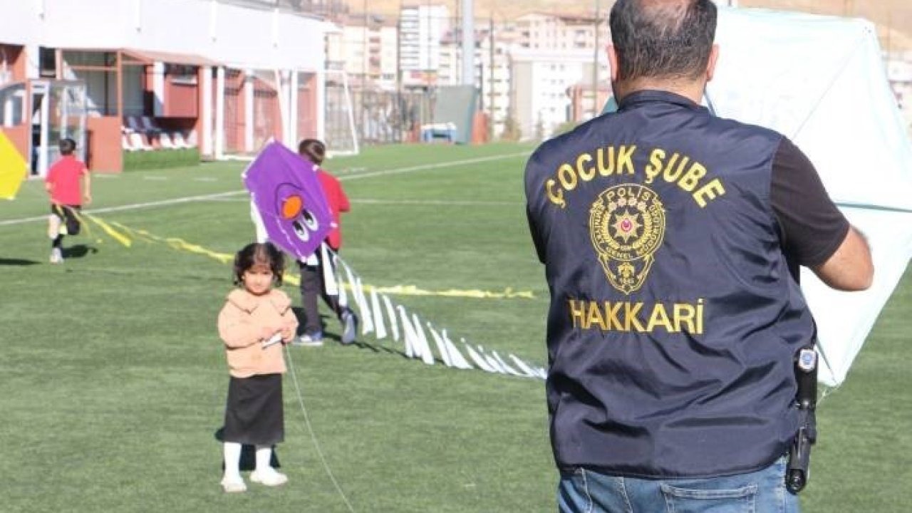 Çocuklar için uçurtma şenliği düzenlendi
