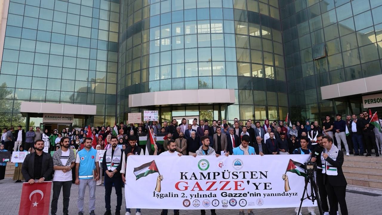 Iğdır Üniversitesi Gazze İçin Tek Yürek Oldu!