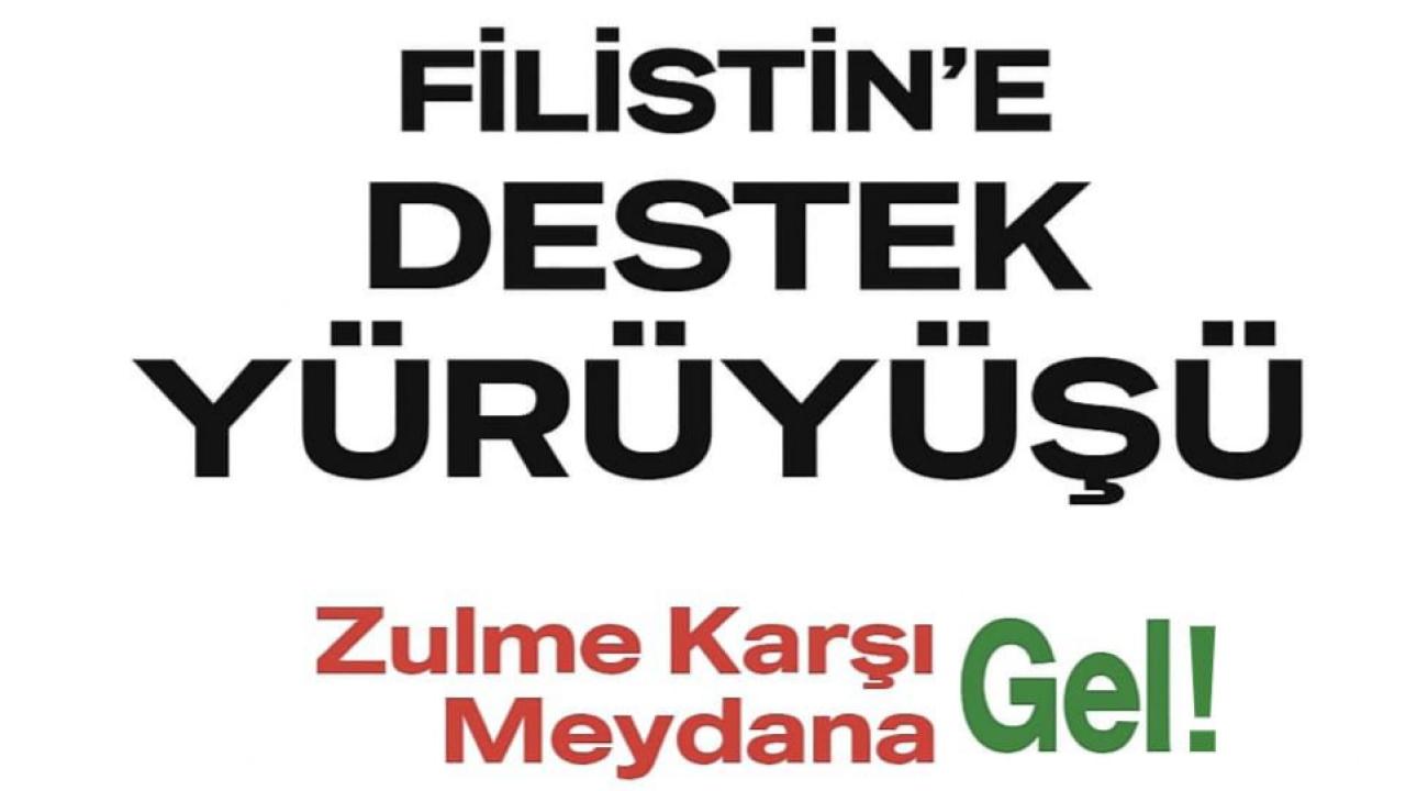 IĞDIR’DA FİLİSTİN’E DEV DESTEK YÜRÜYÜŞÜ