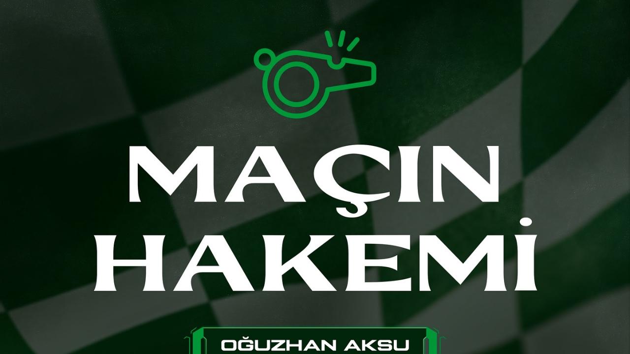 TRENDYOL 1. LİG’DE HAKEM OĞUZHAN AKSU!