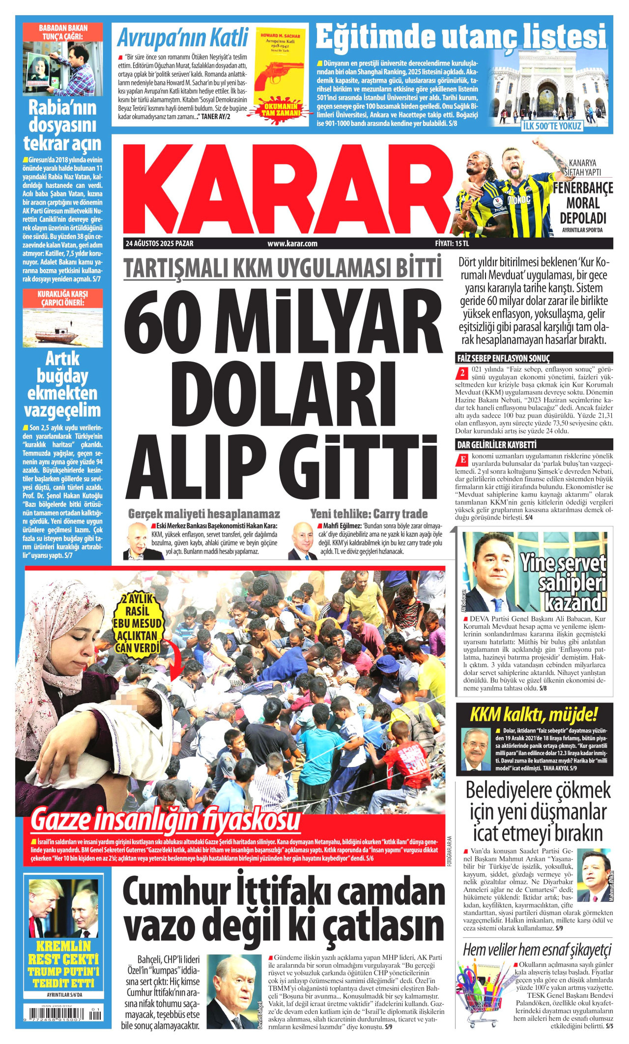 KARAR Gazete Manşeti