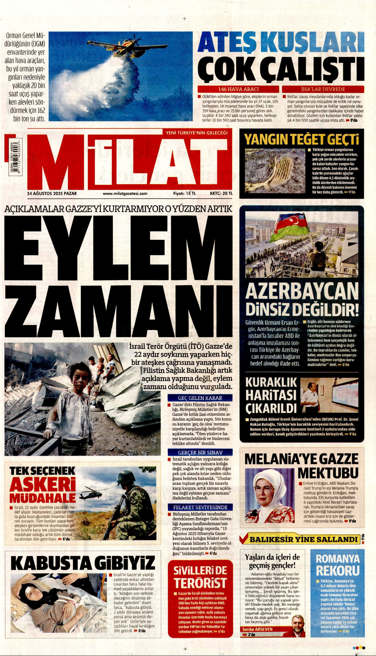 MİLAT Gazete Manşeti