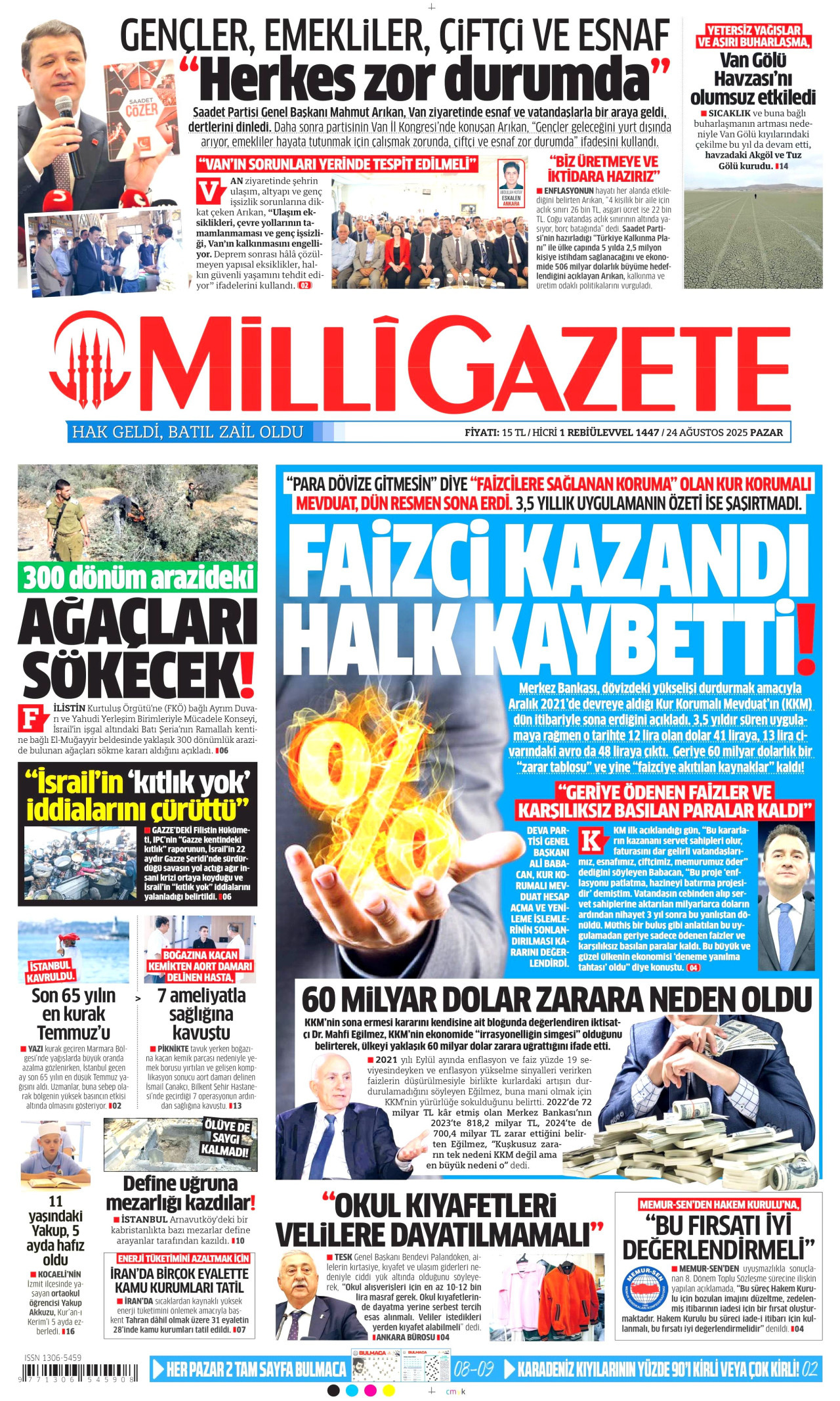 MİLLİ GAZETE Gazete Manşeti